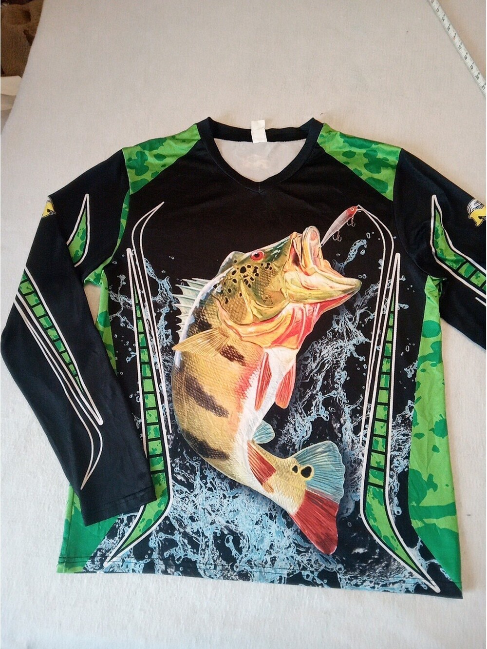 Fisher Man Sports T-shirt Long Sleeve Multicolored Size L